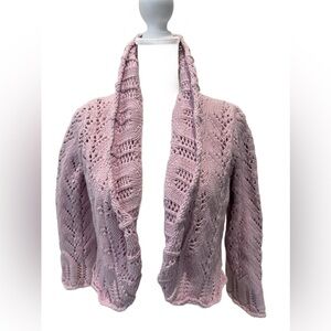 For The Republic Lavender Knit Cardigan, Size Medium